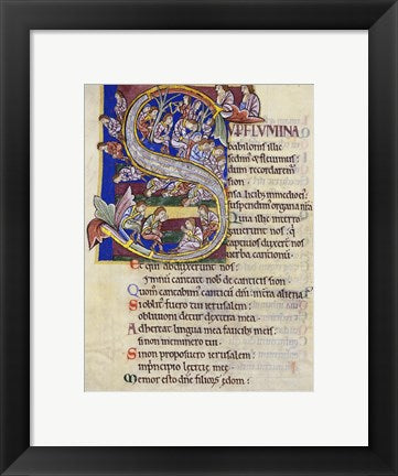 Psalm 136,  Initial S In Albani Psalter