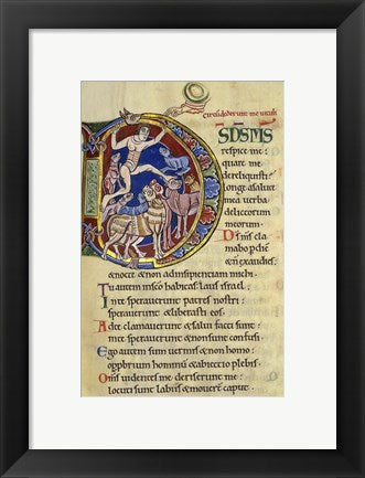 Psalm 136, Initial D In Albani Psalter