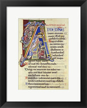 Psalm 24, Initial A. In Albani Psalter