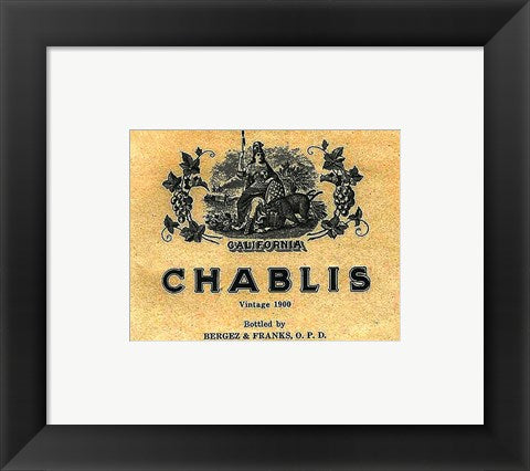 Chablis Wine Label