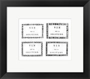 Labels of Chateauneuf du Pape