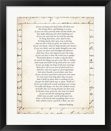 If - Script Border by Rudyard Kipling
