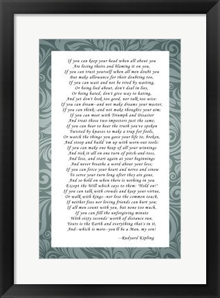 If - Grey Border by Rudyard Kipling