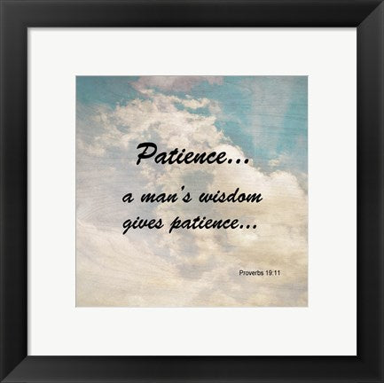 Patience Proverbs 19:11 Against the Sky
