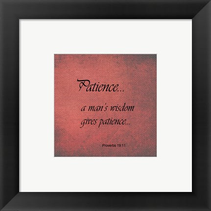 Patience Proverbs 19:11