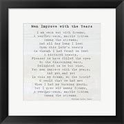 Men Improve With the Years, William Butler Yeats