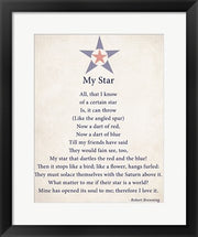 My Star by Robert Browning - color boarder