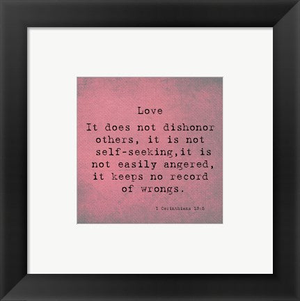 1 Corinthians 13:5