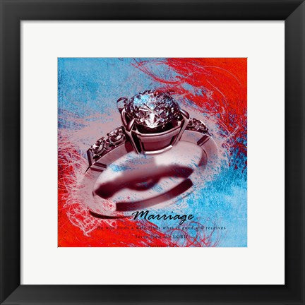 Marriage Quote I by Cheryl Valentino