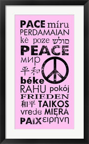 Pink Peace Languages by Veruca Salt
