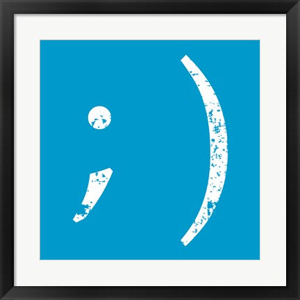 Blue Wink Smiley by Veruca Salt