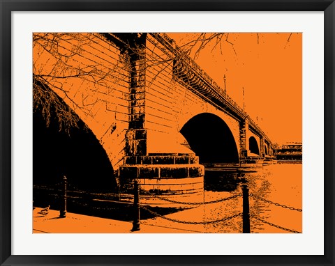 London Bridges on Orange by George Dilorenzo