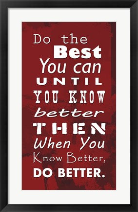 Do the Best You Can Red by Veruca Salt