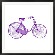 Purple On White Bicycle by Veruca Salt