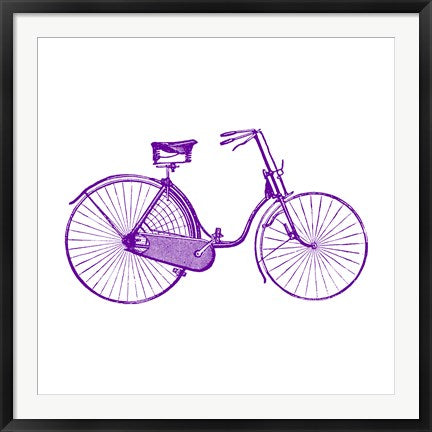 Purple On White Bicycle by Veruca Salt