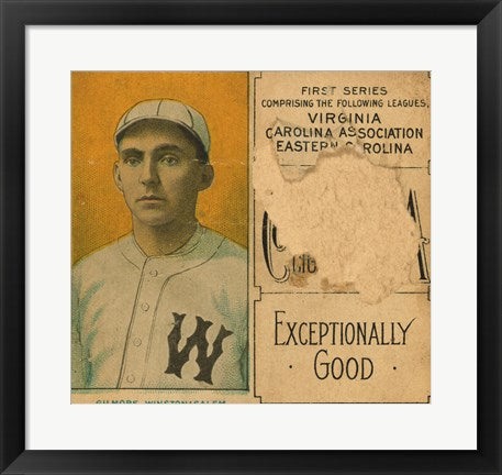 Gilmore, Winston-Salem Team, Baseball Card Portrait