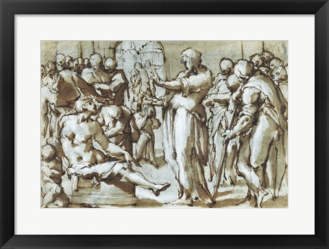 Raising of the Son of the Widow of Naim by Giovanni Battista Naldini