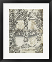 Design for a Marriage Window with the Seasons Spring and Summer by Daniel Lindtmayer