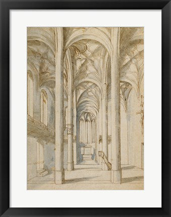 Interior of a Gothic Church by Paul Juvenal the Elder