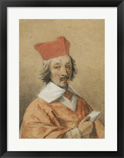 Portrait of Armand-Jean du Plessis, Cardinal de Richelieu by Simon Vouet