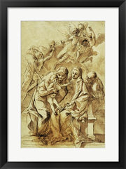 Holy Family with Saint Anne by Pietro Testa