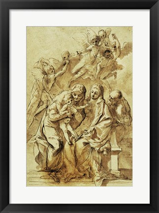 Holy Family with Saint Anne by Pietro Testa