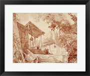 Farmyard by Hubert Robert