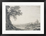 An Extensive View of Rome from the Orti della Pineta Sacchetti by Giovanni Battista Lusieri