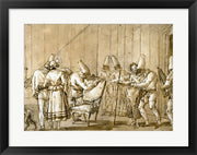 Punchinello Is Helped to a Chair by Giovanni Domenico Tiepolo