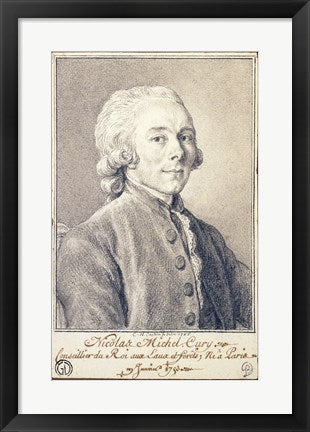 Portrait of Nicolas Michel Cury by Charles-Nicolas Cochin II