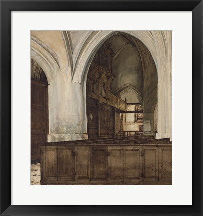 Interior of Abbey of Aramont at Verberie by Francois Bonvin