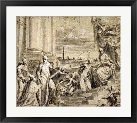 The Mystic Marriage of Saint Catherine with Saints and a Doge by Andrea Schiavone