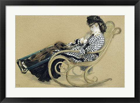 Young Woman in a Rocking Chair, study for the The Last Evening by James Jacques Joseph Tissot