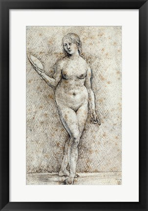 Nude Woman with a Mirror by Hans von Kulmbach