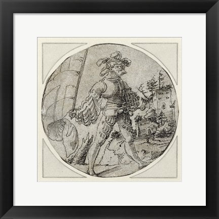 A Standard Bearer before a Castle