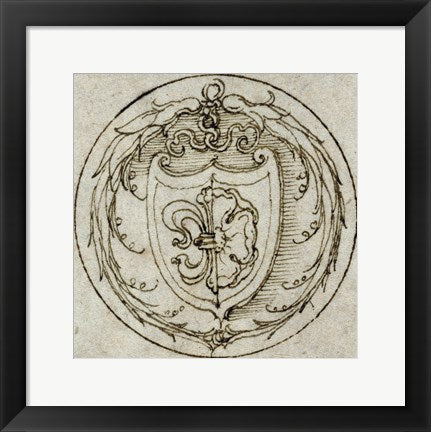 Design for an Ornament or Signet Ring with the Arms of Lazarus Spengler by Albrecht Durer
