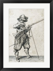 A Soldier on Guard Blowing Out a Match by Jacques De gheyn