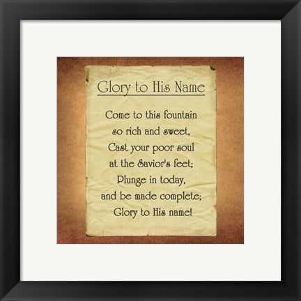 Glory To His Name by Veruca Salt