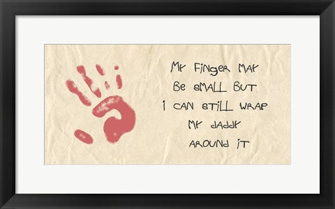 My Finger May Be Small Kids Writing by Veruca Salt