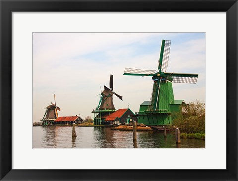 Dutch Zaanse Schans Windmills photograph