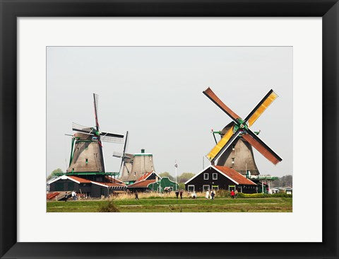 Dutch Zaanse Schans Windmills