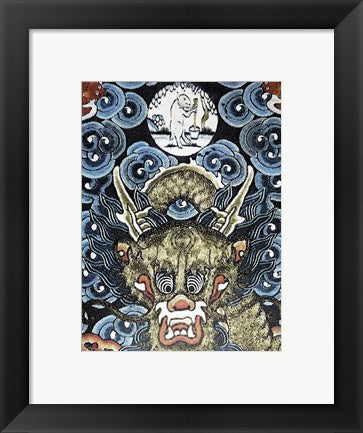 Dragon and White Rabbit Making Elixir of Immortality