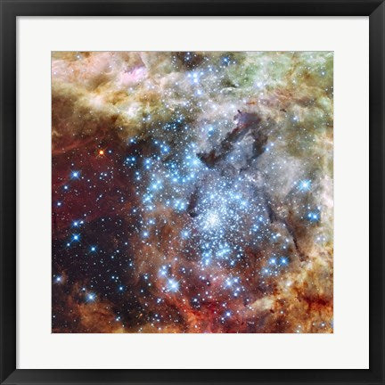 Merging Clusters in 30 Doradus (Non-annotated) by NASA, ESA, STScl