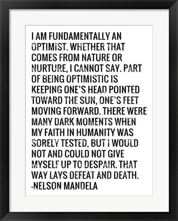 Optimist - Nelson Mandela Quote by Veruca Salt