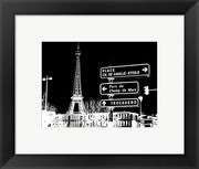 Photograph of street signs in Paris - Black