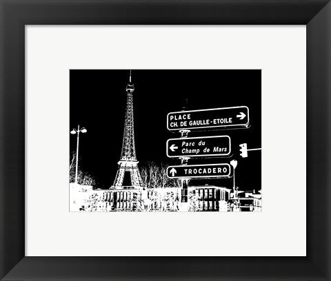 Photograph of street signs in Paris - Black