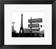 Photograph of street signs in Paris
