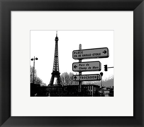 Photograph of street signs in Paris