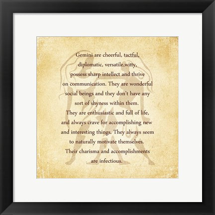 Gemini Character Traits by Veruca Salt