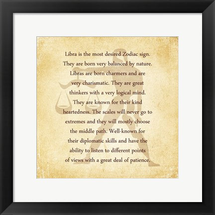 Libra Character Traits by Veruca Salt
